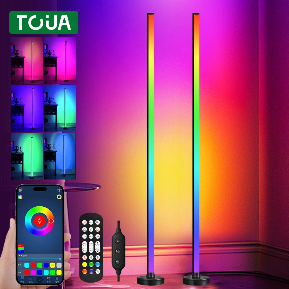RGB LED Floor Lamp - Remote APP Control Music Sync