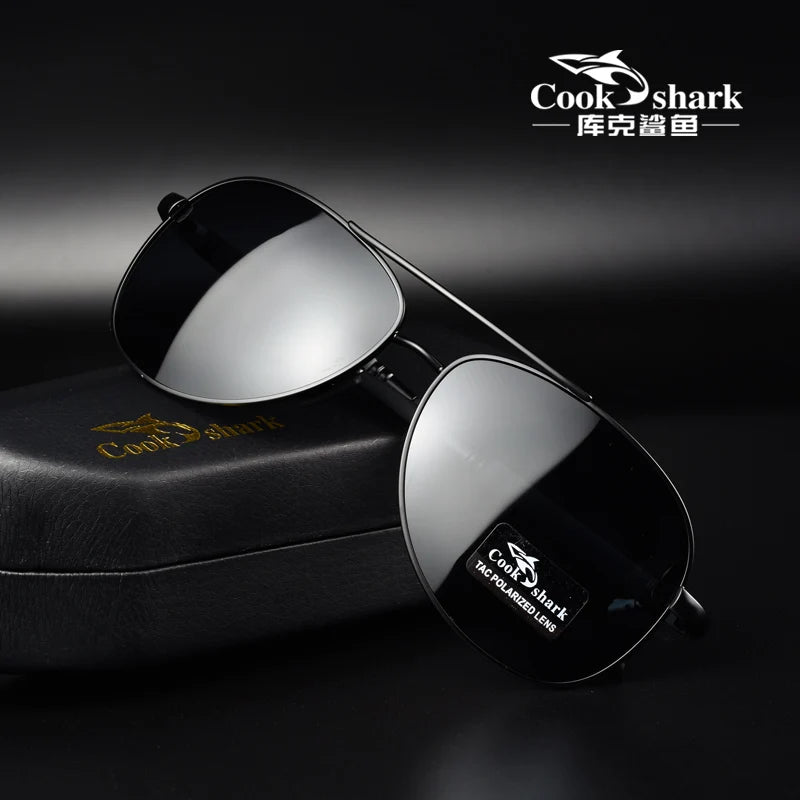 Cook polarizer color-changing sunglasses male driver fishing sunglasses day and night driving special glasses tide