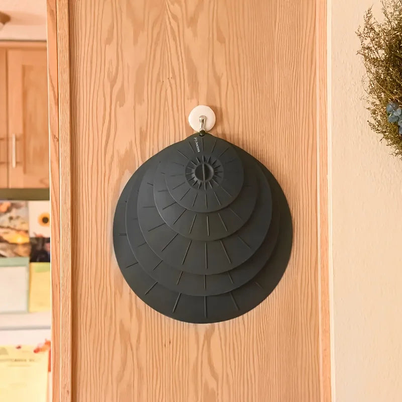 Multi-Size Silicone Lids - Heat-Resistant, Microwave & Stovetop Safe - 5-Piece Set