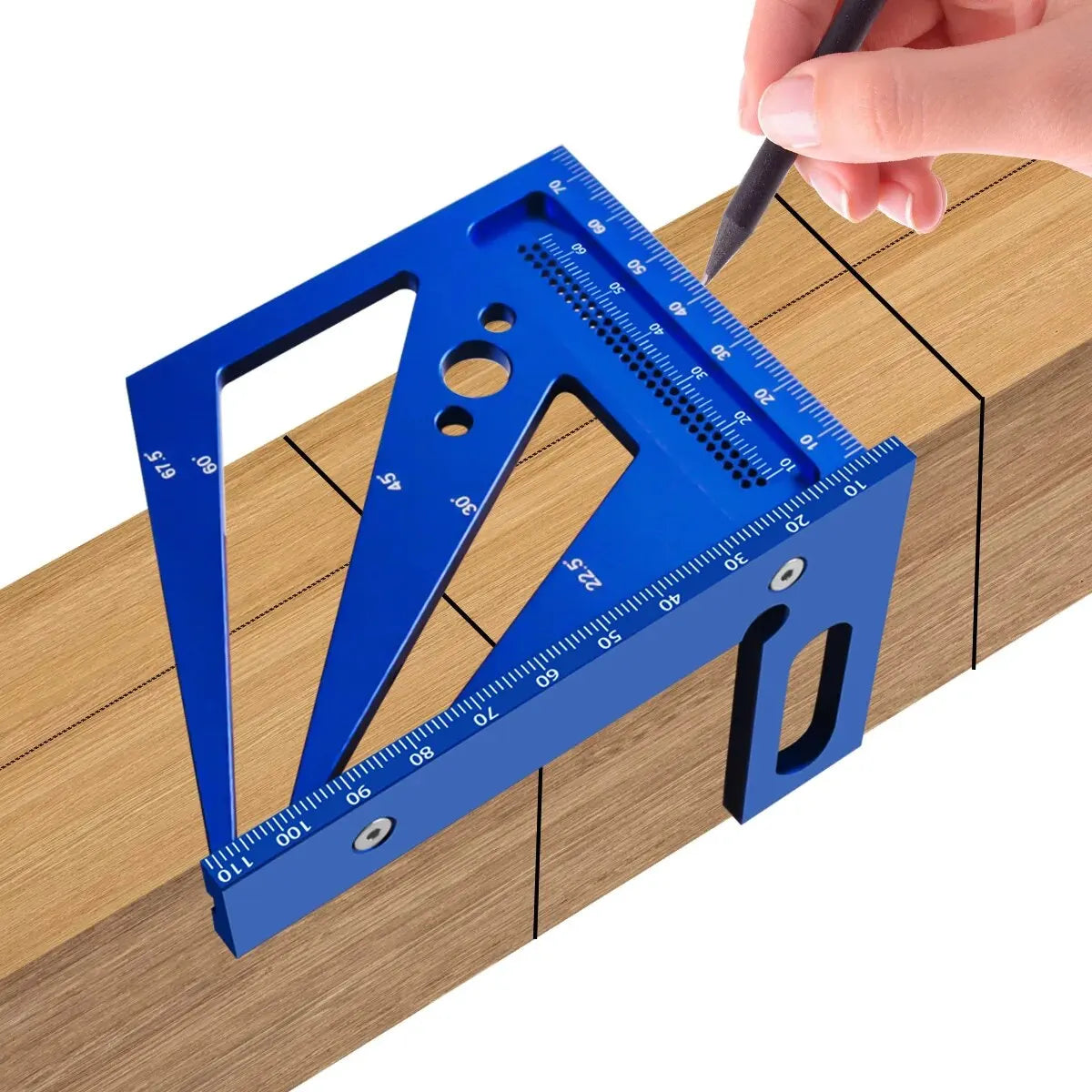 Multi-Angle Square Protractor - Triangle Ruler T-Type Scriber