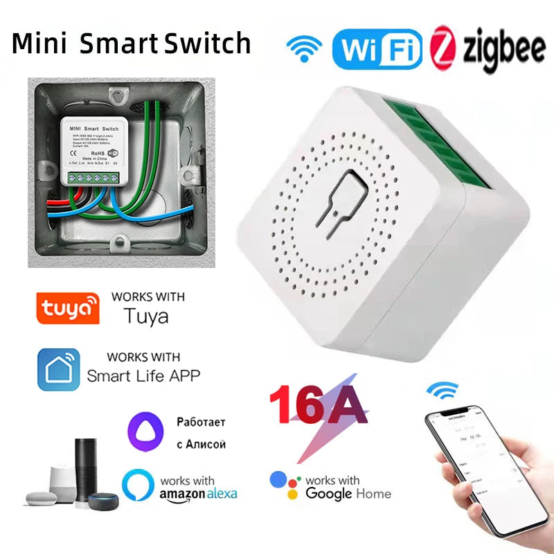 WIFI Mini Smart Light Switch - Remote Control Breaker