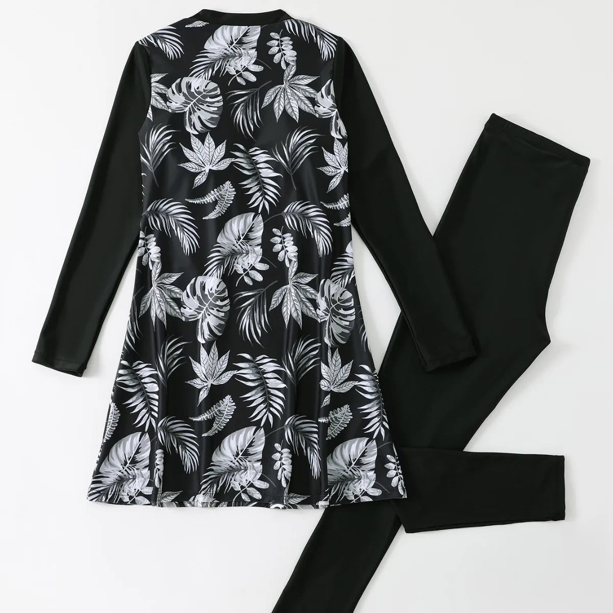 Print Muslim Modest Swimwear Women Swimsuit Burkini Sets Full Cover Islamic Long Sleeve Swimming Suit For Woman Bathing Suits