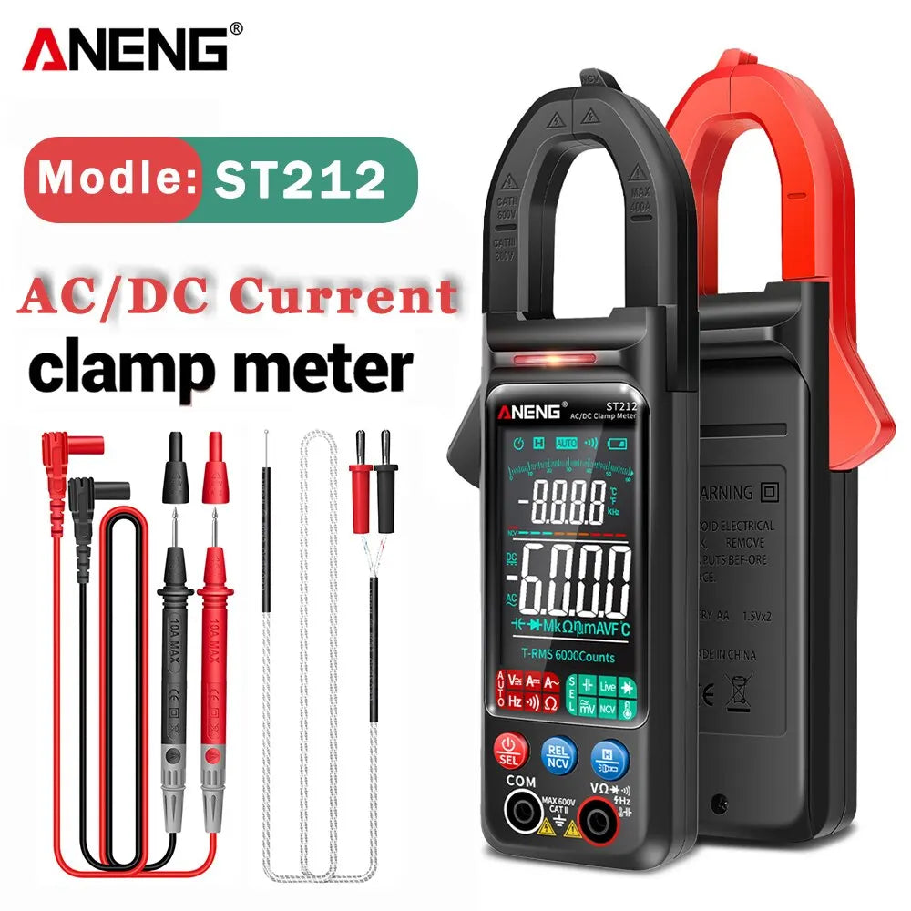 ANENG ST212 6000 Counts Digital Clamp Meter DC/AC Amp Multimeter