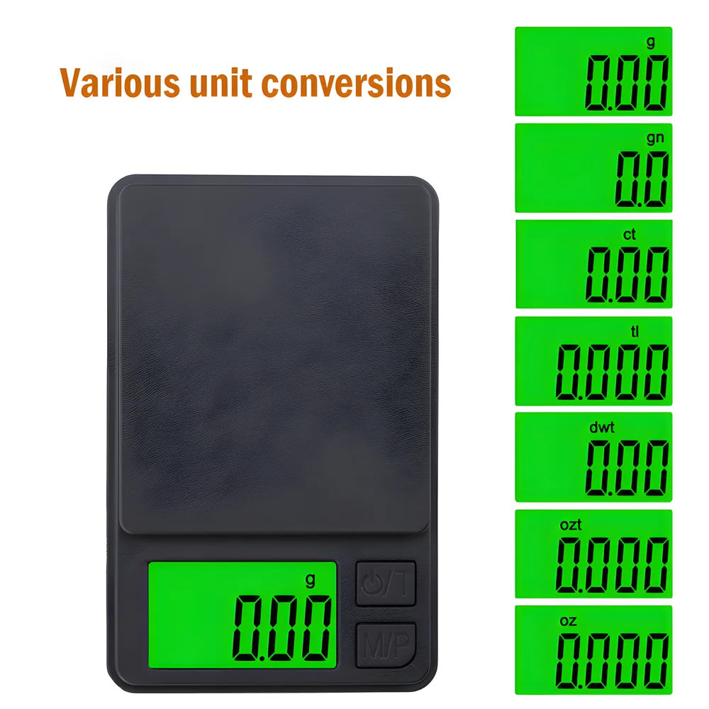 Precision Pocket Scale 1000g X 0.1g - Digital Ounces/Grains Scale