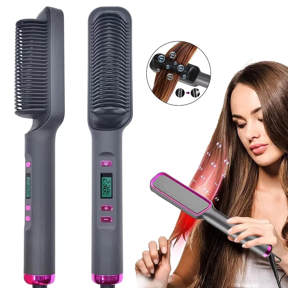 Electric Hot Comb - Multifunctional Hair Straightener Comb