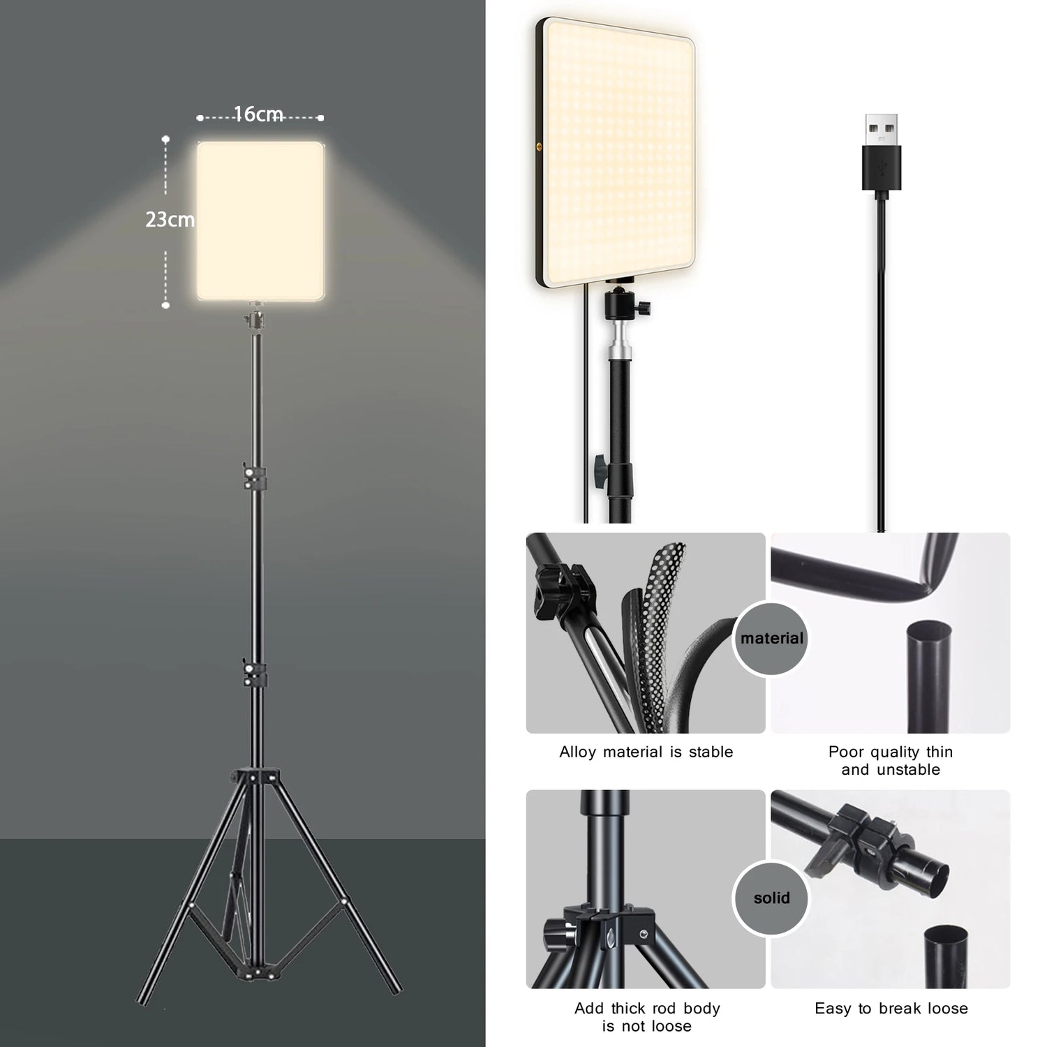Photo Studio Lamp With Tripod - Shoot Live Streaming