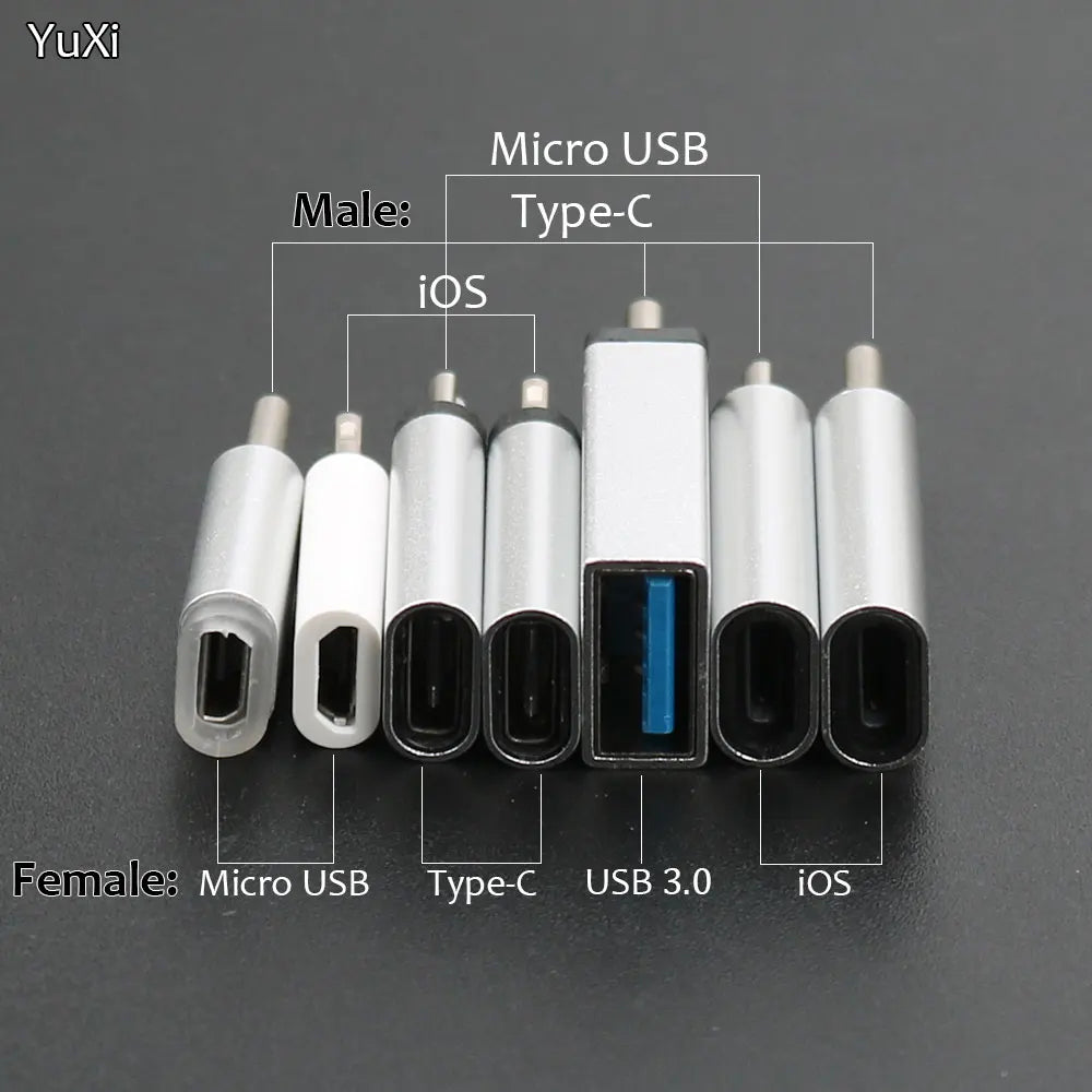 YUXI Silver Micro USB Converter Adapter