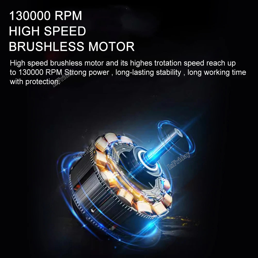 Turbo Fan X3 Original Rechargeable Blower 130000RPM 52m/s Brushless Air Blower Turbo Jet Fan Portable Dust Blower Electric Dryer