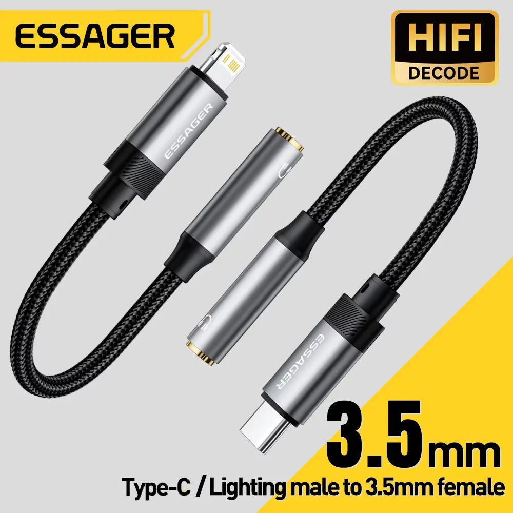 Essager Type C To 3.5mm Jack AUX Cable