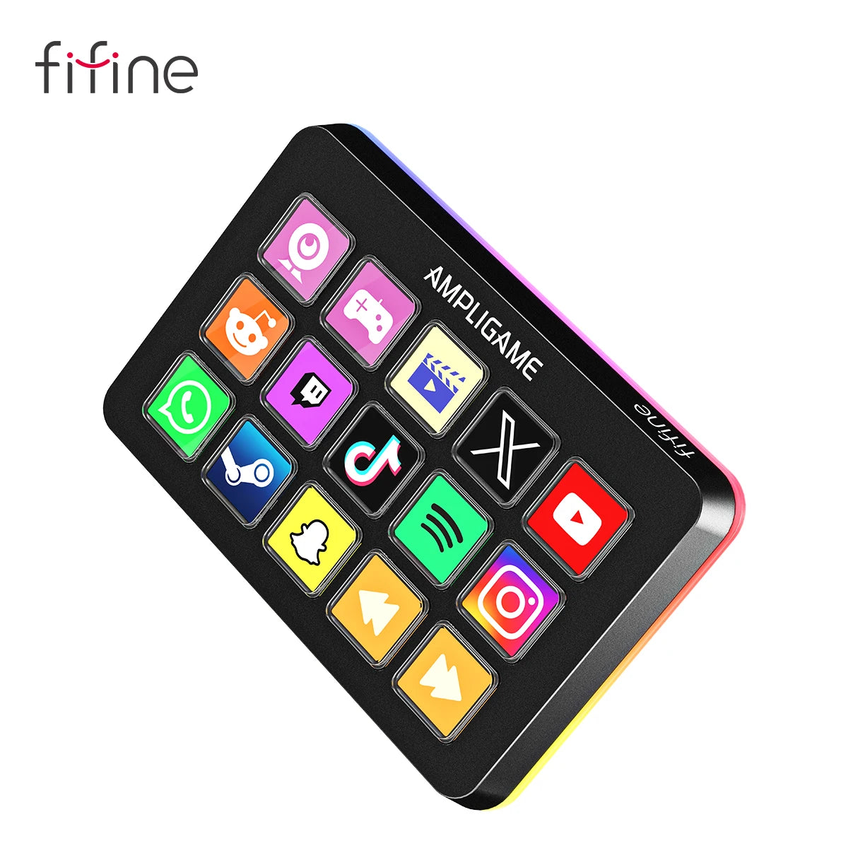 FIFINE Stream Controller with 15 Macro Keys