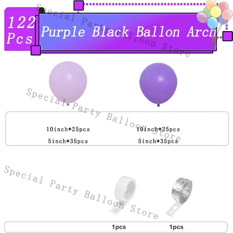 Purple Balloons Garland Arch Kit Birthday Decoration Ballon Latex Baloon for Wedding Party Baby Shower Decor Ballon Chain