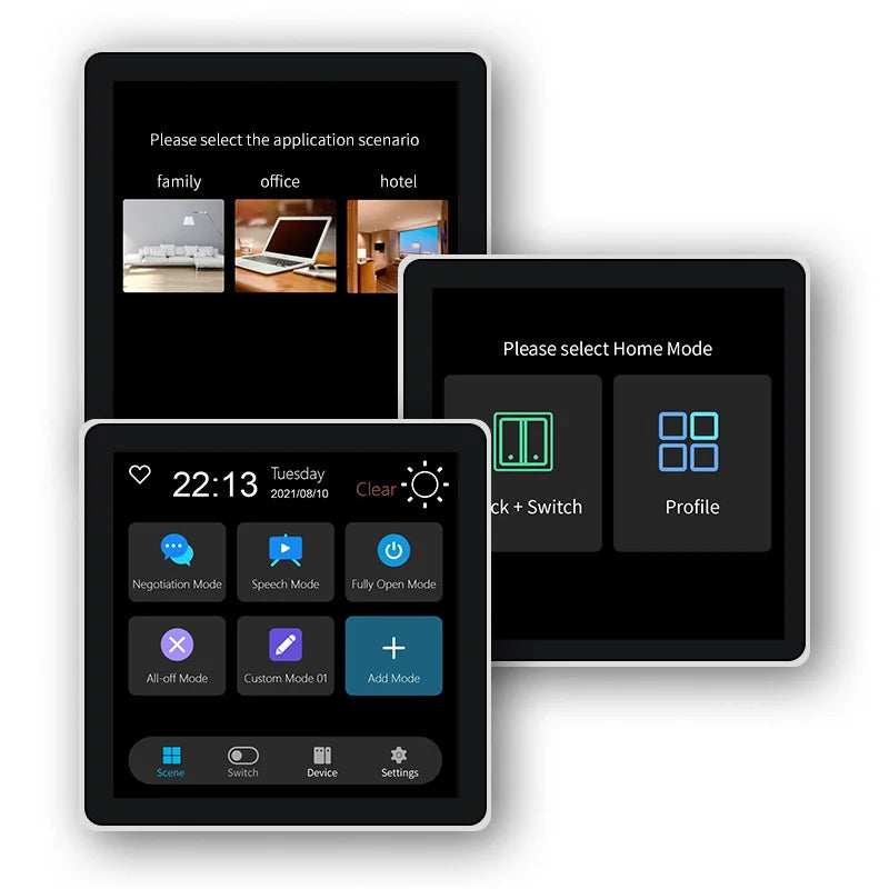 Touch Screen Multi-functional Smart Wall Switch