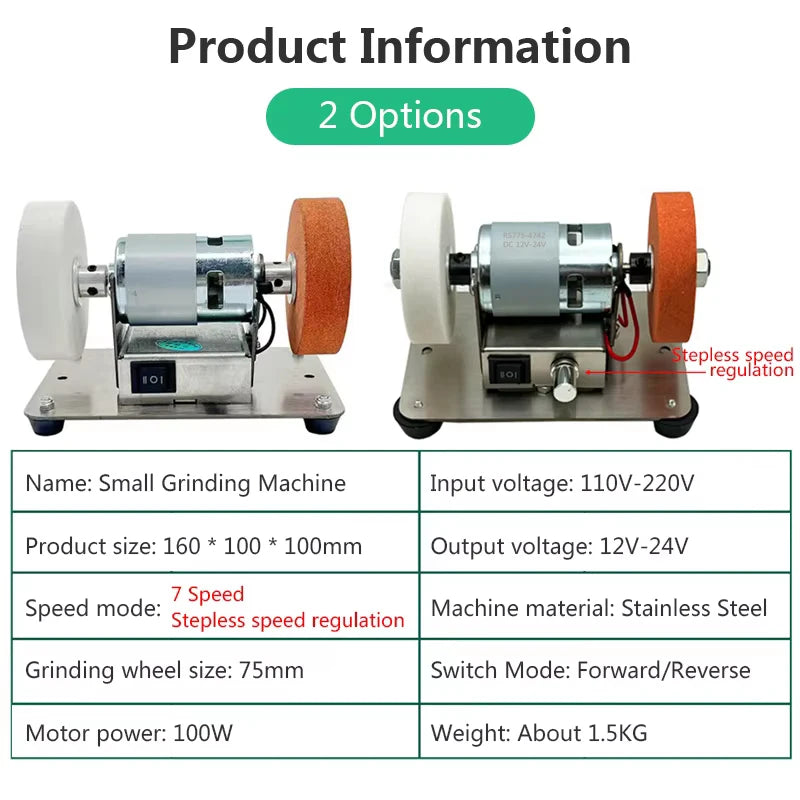Double Grinder Machine - Micro Coarse and Fine Polishing