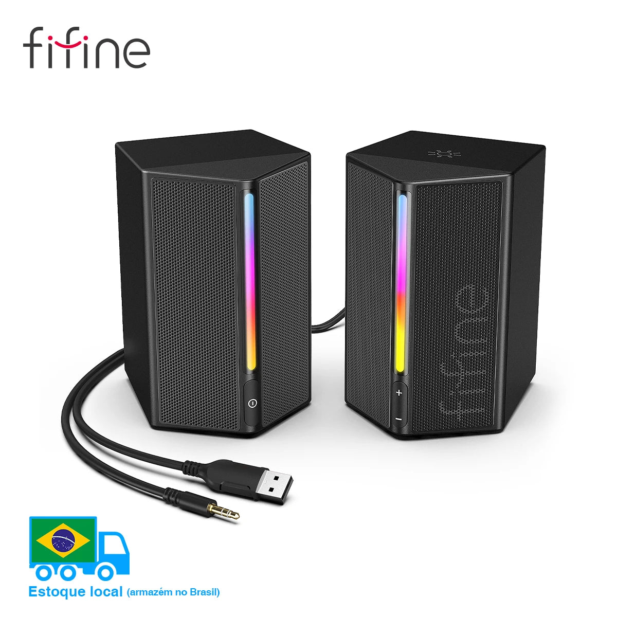 FIFINE Gaming Sound Box with Stereo Surround Sound