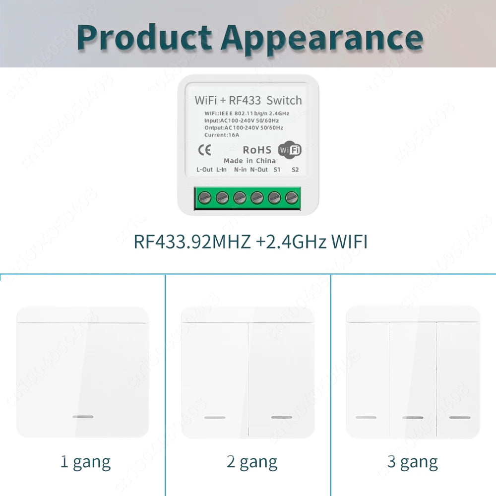 WiFi Wireless Smart Switch - Remote Control Switch
