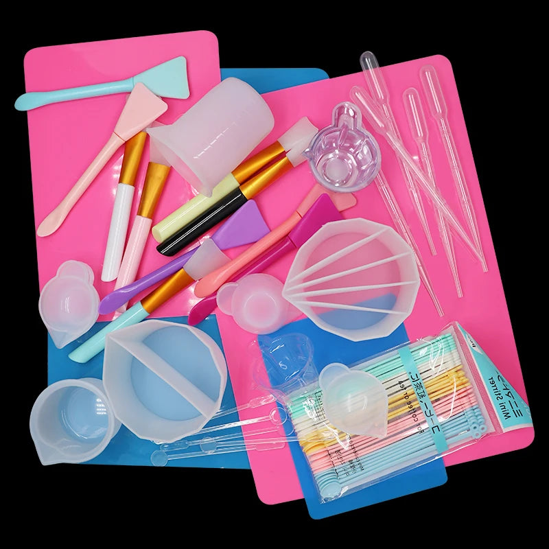 Epoxy Resin Making Tools DIY Pour Split Cup Silicone Epoxy Mix For Paint Pouring Cups Resin Tool Epoxy Resin Jewelry Making Tool