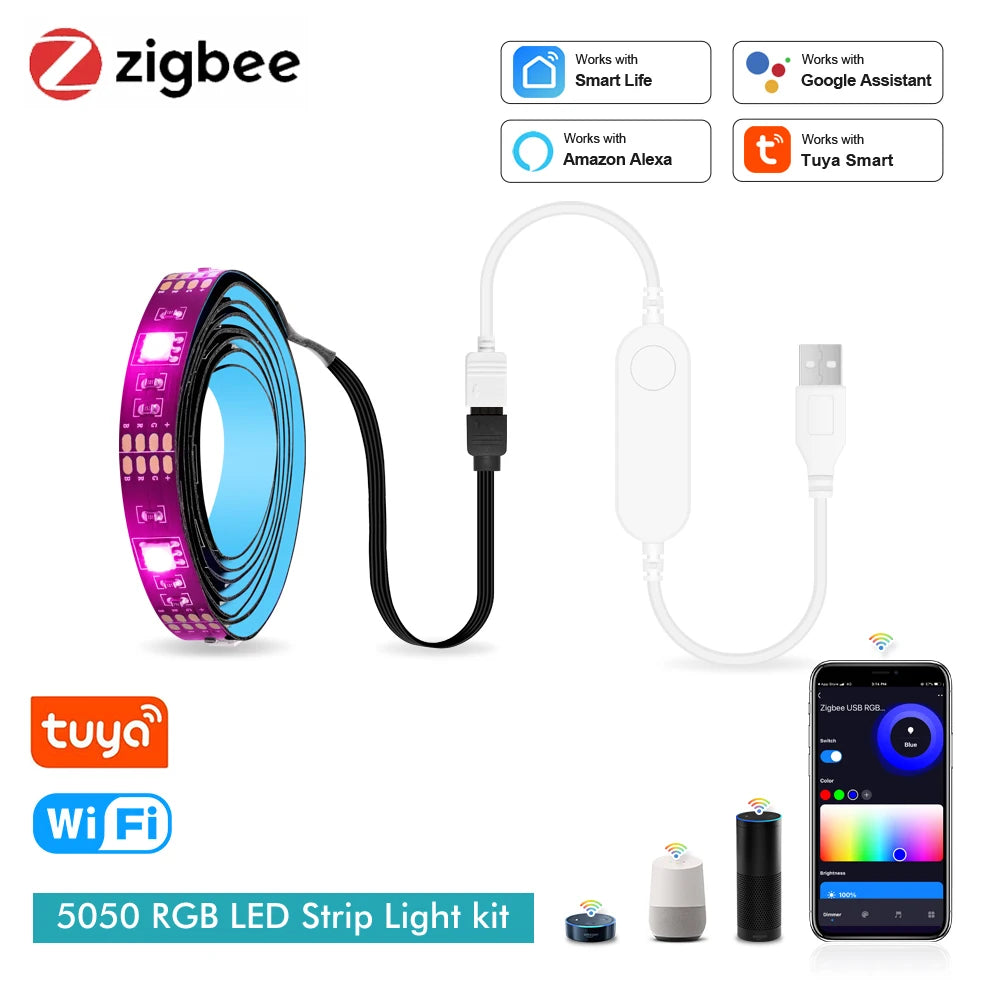 Smart USB Led Lights - Wifi RGB led Strip