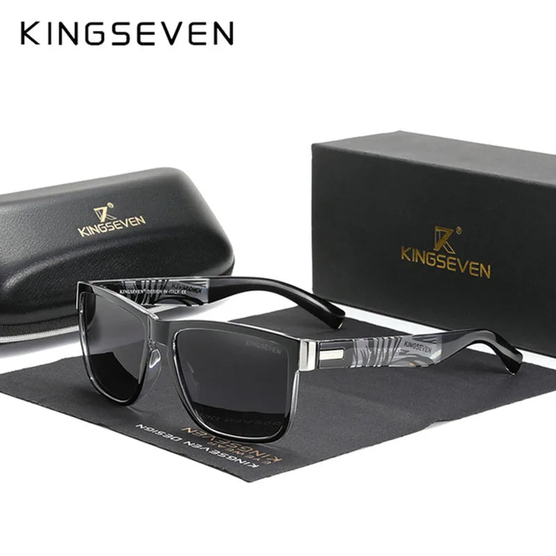 KINGSEVEN Square Frame Sports Polarized Sunglasses Women Men Sun Glasses UV400 Goggles Eyewear for Driving