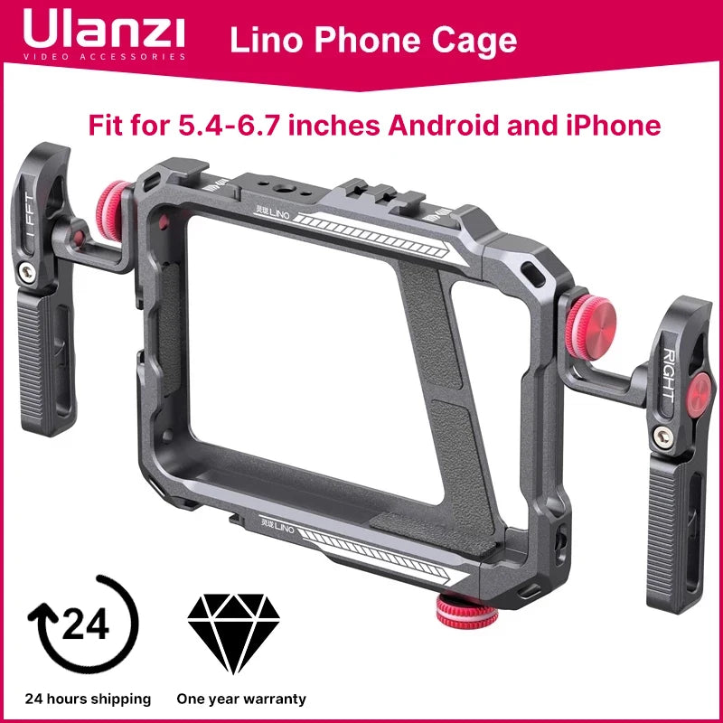 Ulanzi Lino Video Vlog Rig Handle For 5.4'' to 6.7'' Phone