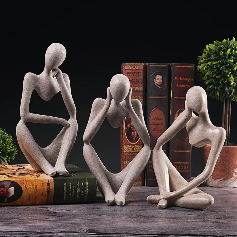 The Thinker Set - Abstract Statues Sculptures