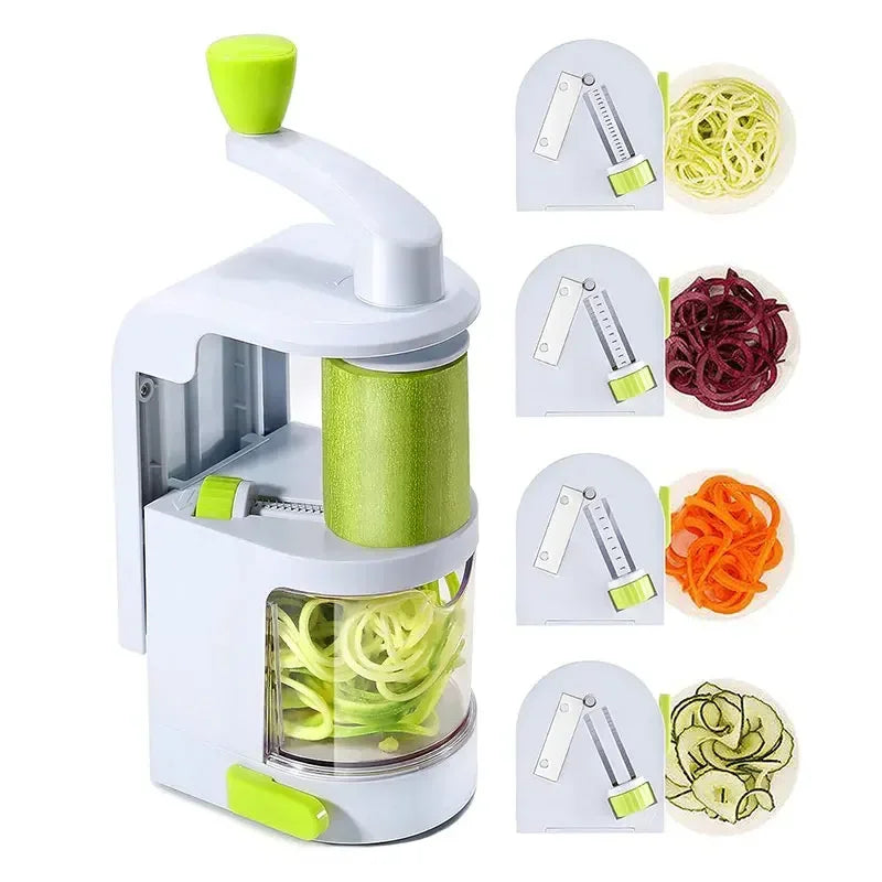Rotating Blade Veggie Spiralizer - 4-IN-1