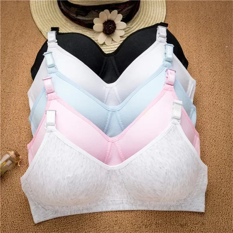 2024 Girls Training Bra Wireless Thin Cup Bra Fashion Comfortable Teenage Underwear