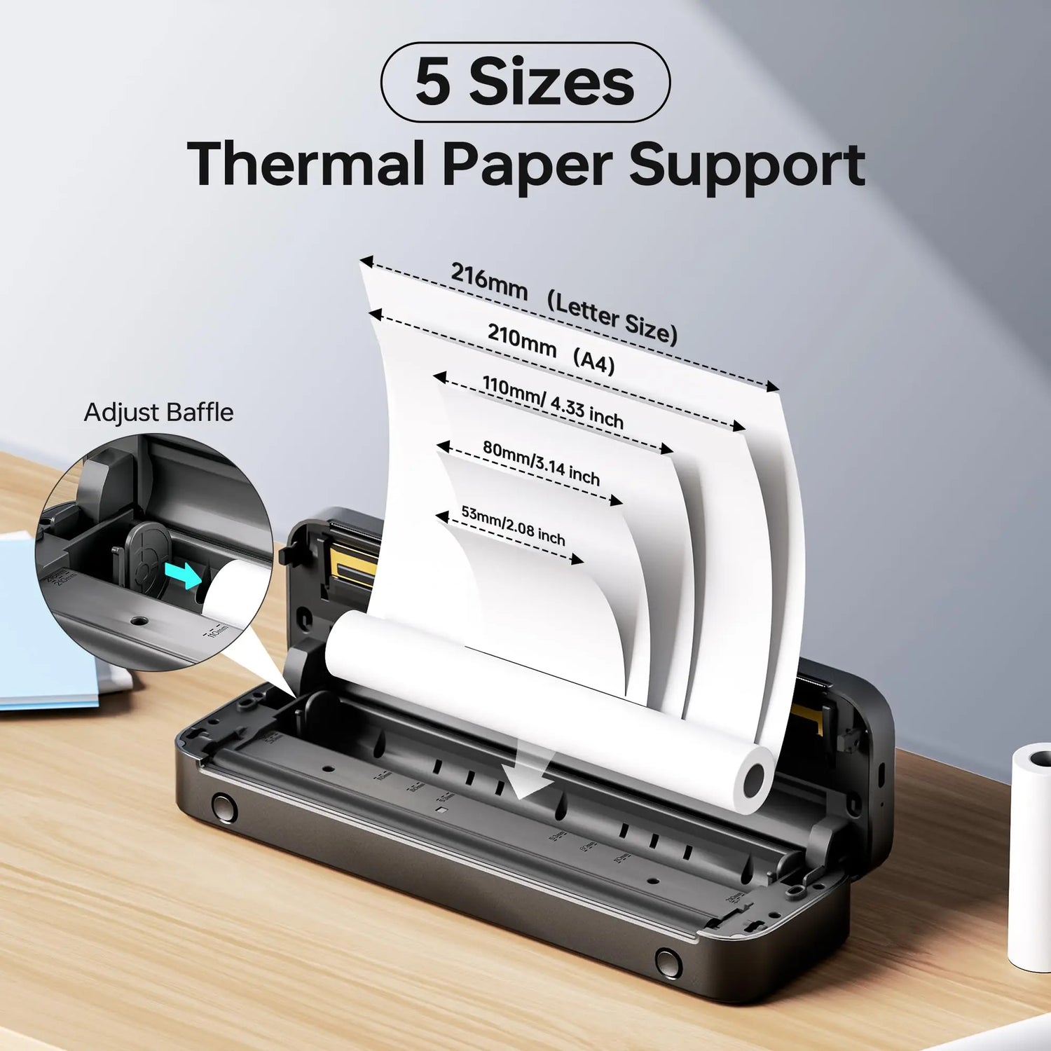 Phomemo Portable Printer - Wireless Inkless Thermal Printer