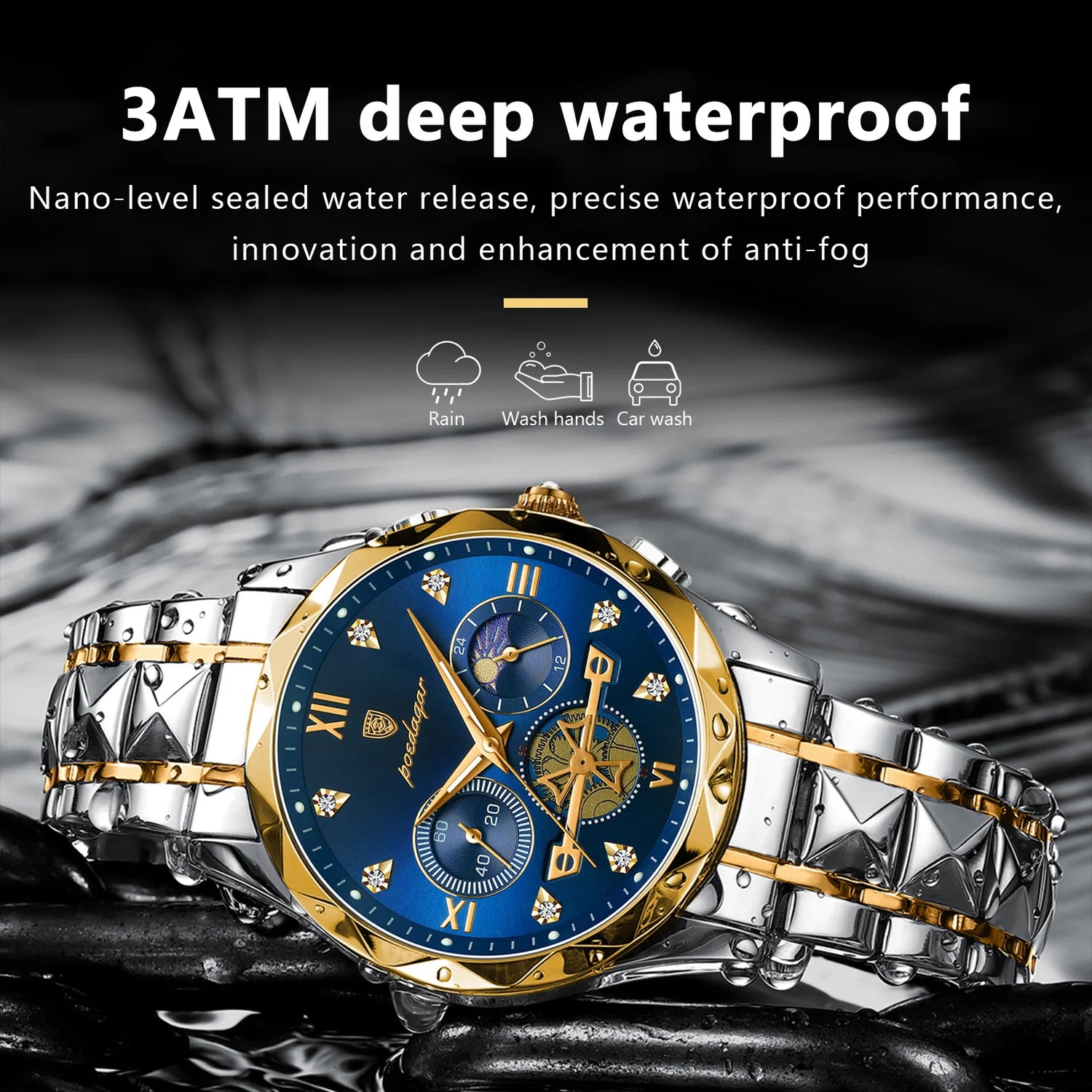 Business Military Waterproof Luminous Man Wristwatch - 996-c