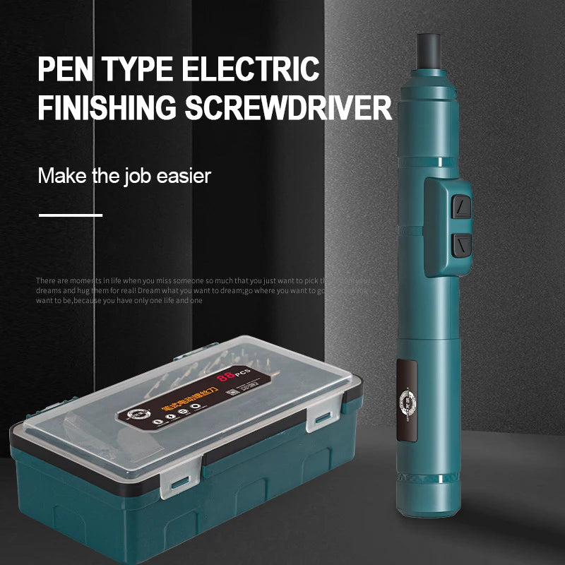 Mini Wireless Electric Screwdriver Set Cordless USB Rechargeable Screwdriver 3.6V 200r/Min Home Electric Drill Repair Power Tool