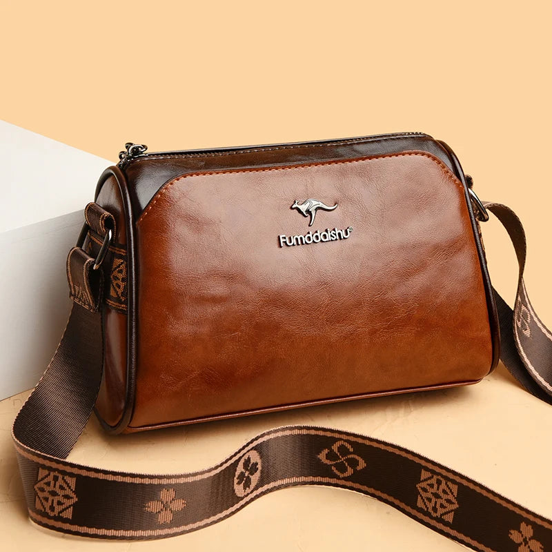New High Quality Soft Leather Luxury Purses Crossbody Bag