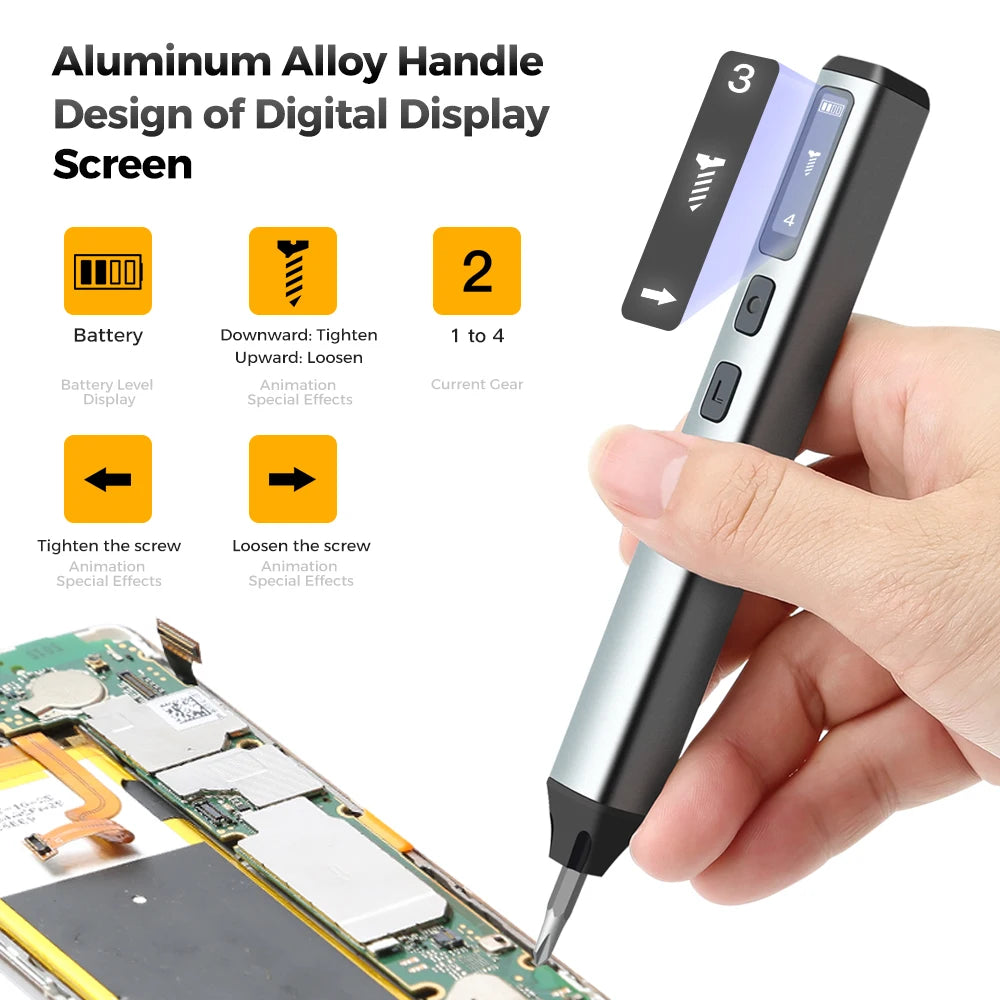 126 in 1 Precision Electric Screwdriver Sets Mini Rechargeable Kit Cordless Wireless Bits for Xiaomi Cell Phone Mobile Laptop PC