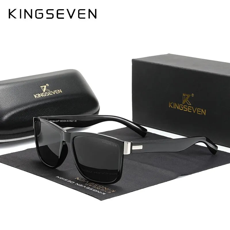KINGSEVEN Square Frame Sports Polarized Sunglasses Women Men Sun Glasses UV400 Goggles Eyewear for Driving
