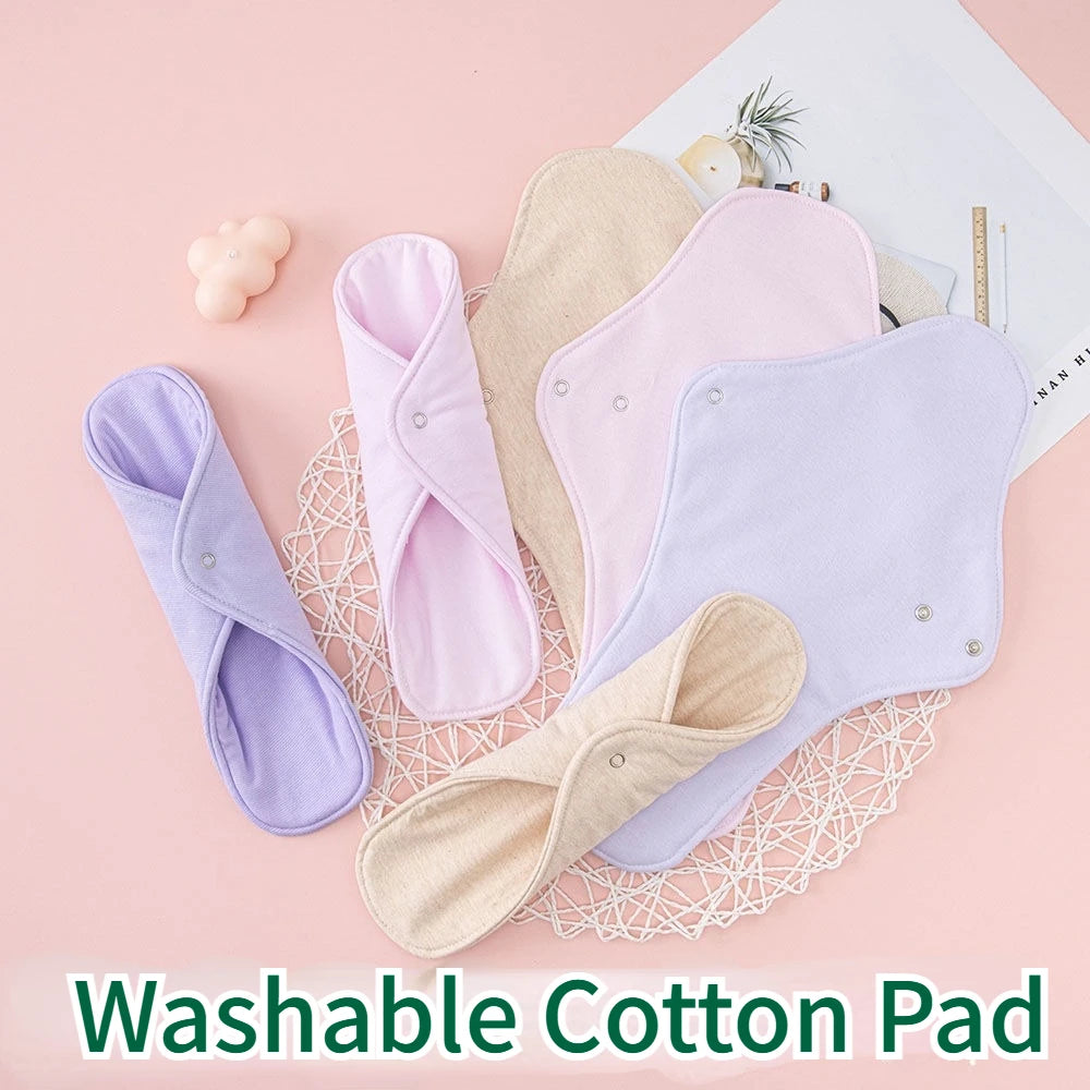 Waterproof Urine Barrier Washable Panties Liners Pad Menstrual Sanitary Napkin Reuse Snap Button Leak-proof Cotton Underwear
