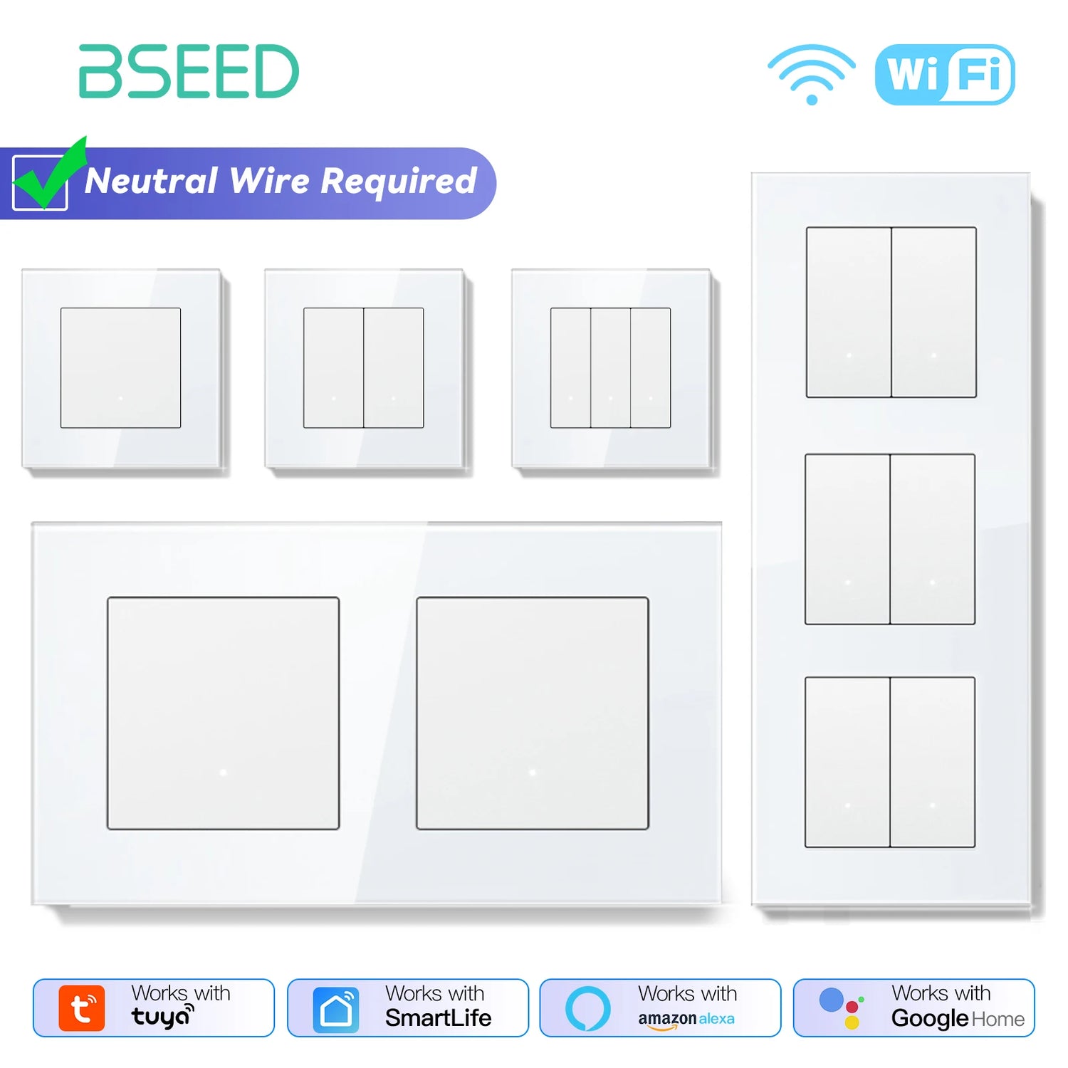 BSEED WIFI Switches - Wall Smart Switches