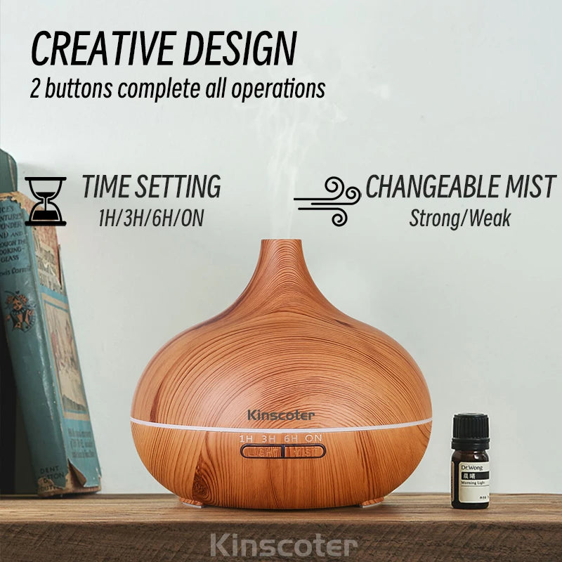 High Quality Aromatherapy Essential Oil Diffuser - 500ml