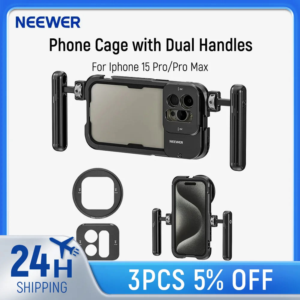 NEEWER Phone Cage Rig with Dual Handles