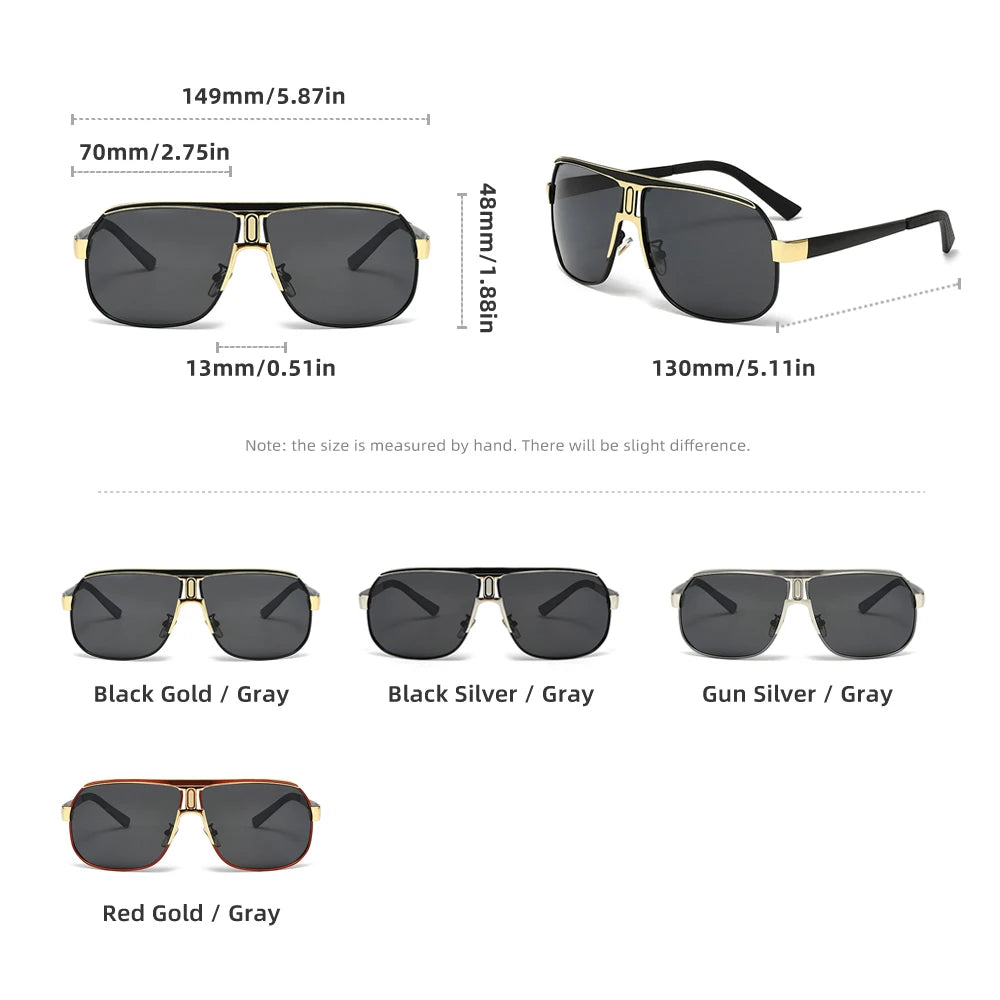 KINGSEVEN Polarized High Quality Sunglasses Men's Luxury Classic Driving Glasses Aviation Large Frame Outdoor Male Eyewear