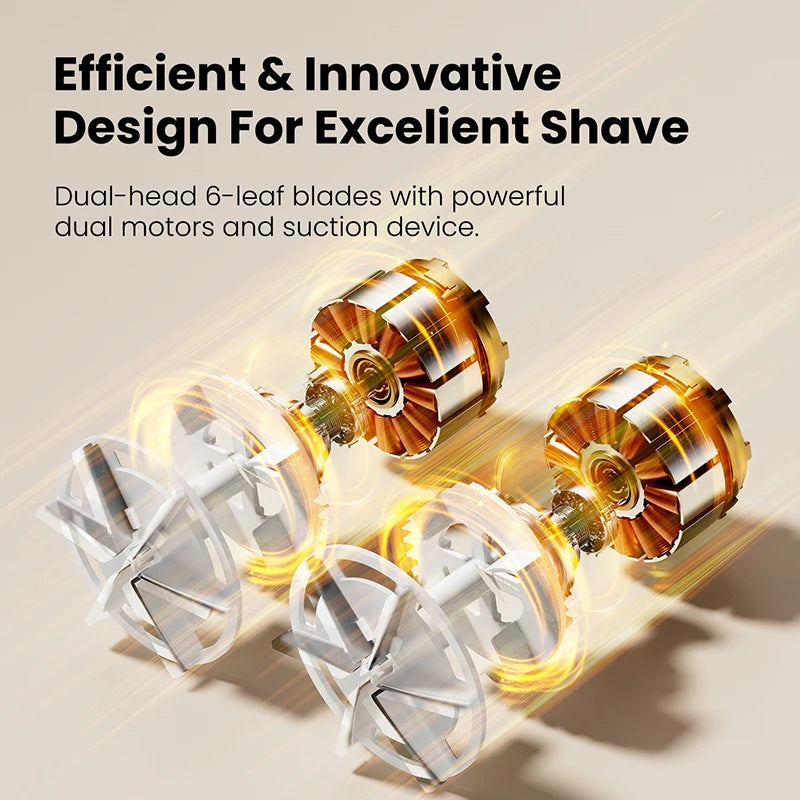 GAIATOP Fabric Shaver, Larger Rechargeable Lint Remover, Electric Lint Shaver with LED Display and Double Head with 6-Blades, 3-