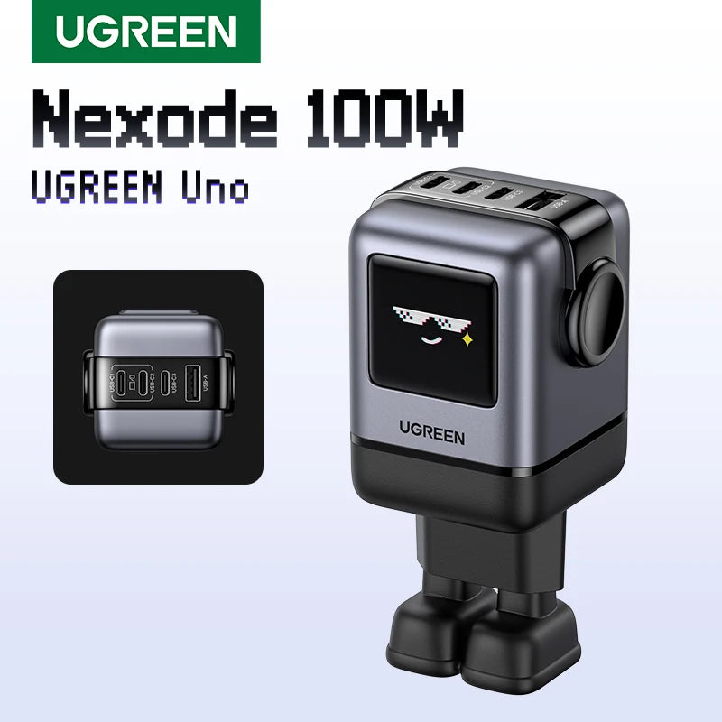 UGREEN Uno GaN Charger - Robot Design - Fast Charger