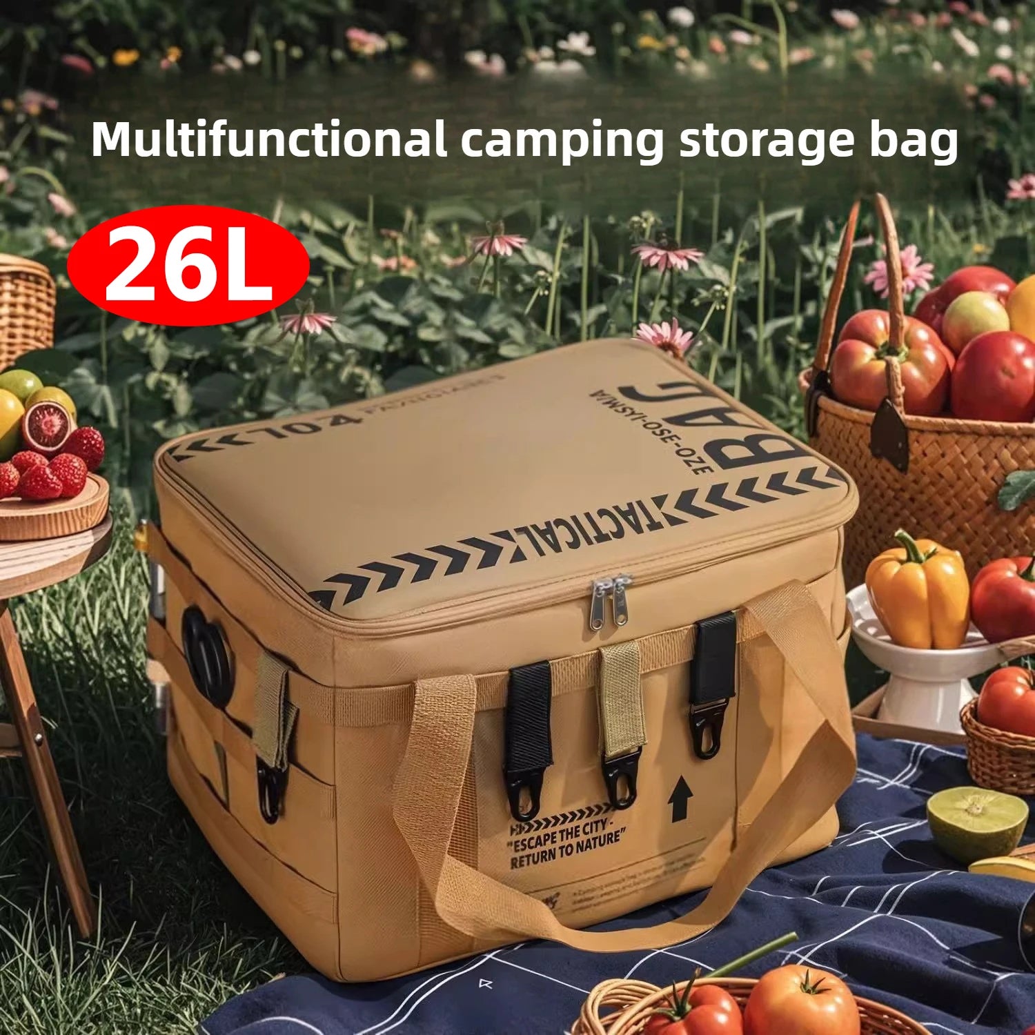 Tactical Camping Storage Bag - 26L Luggage Bag