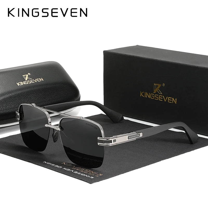 KINGSEVEN New Design Sunglasses For Men Polarized Gradient Sun glasses Women Men Square  UV400 2022 New Driving Eyewear For Men