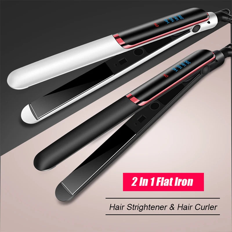 Professional Hair Straightener - Ceramic Ionic Fast Heat-Up Iron