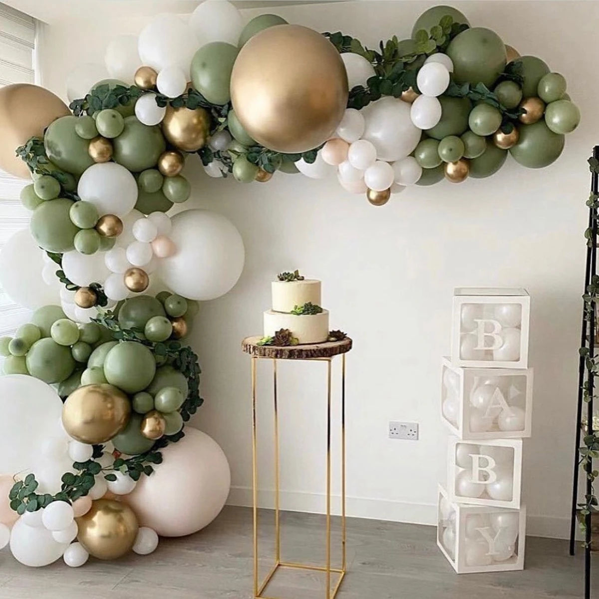 Sage Green Balloon Garland Arch Kit Balloons Decor