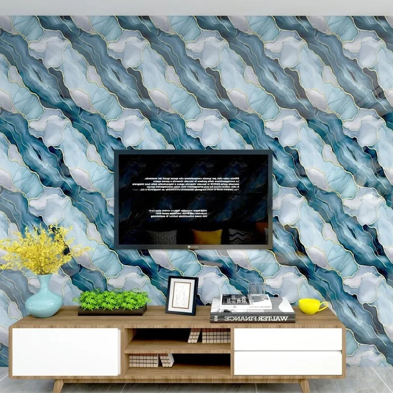 Living Room Background Decoration Self Adhesive Wall Stickers Peel and Stick Backsplash Imitation Tile Vinyl Sticker for Kitchen