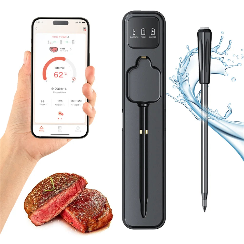 Wireless Smart Meat Thermometer - Bluetooth Long Range