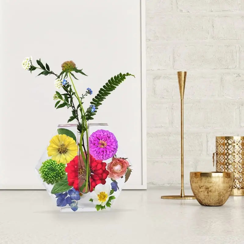 DIY Crystal Epoxy Resin Mold Irregular Test Tube Vase Water Culture Plant Silicone Mold Wholesale Epoxy Resin Molds