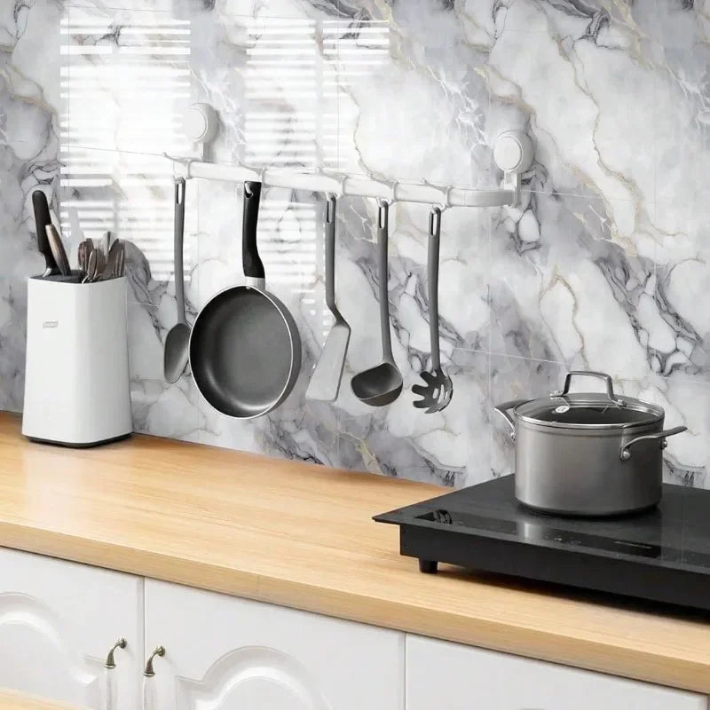 Peel and Stick Floor Tile Stickers - Waterproof Vinyl Flooring Marble