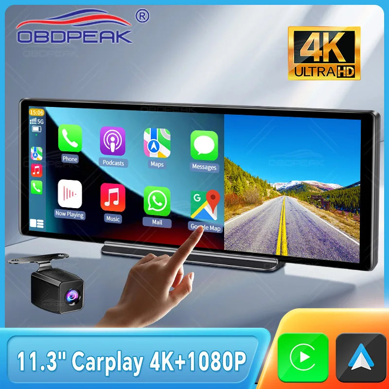 Wireless Car Play & Auto Dash Cam