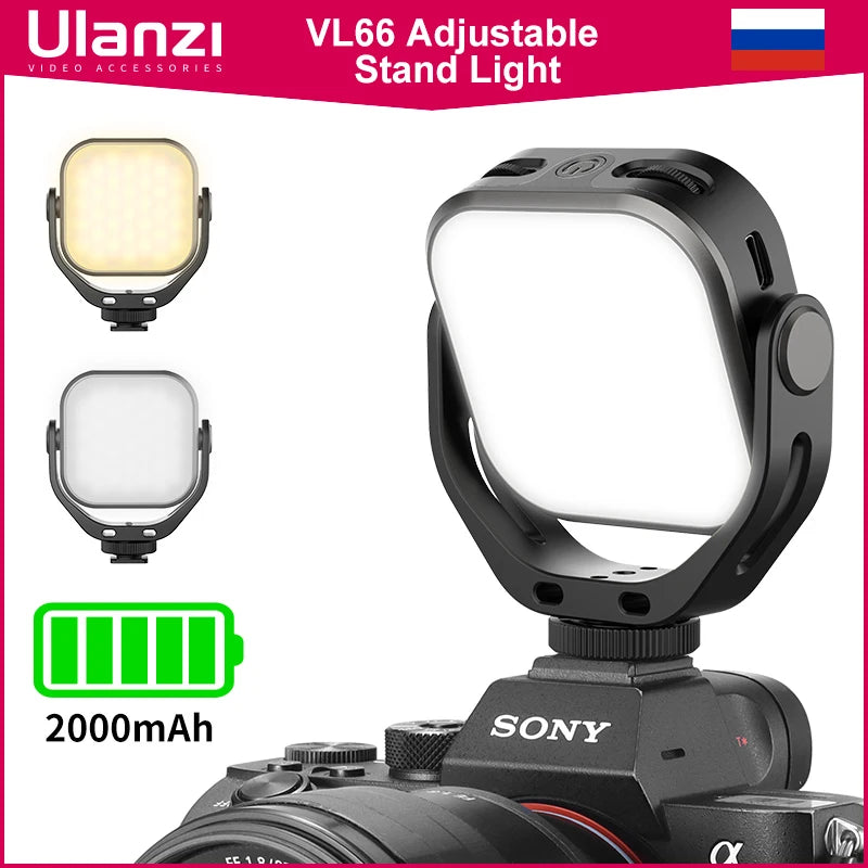Ulanzi VL66 Adjustable LED Light - 360 Rotation