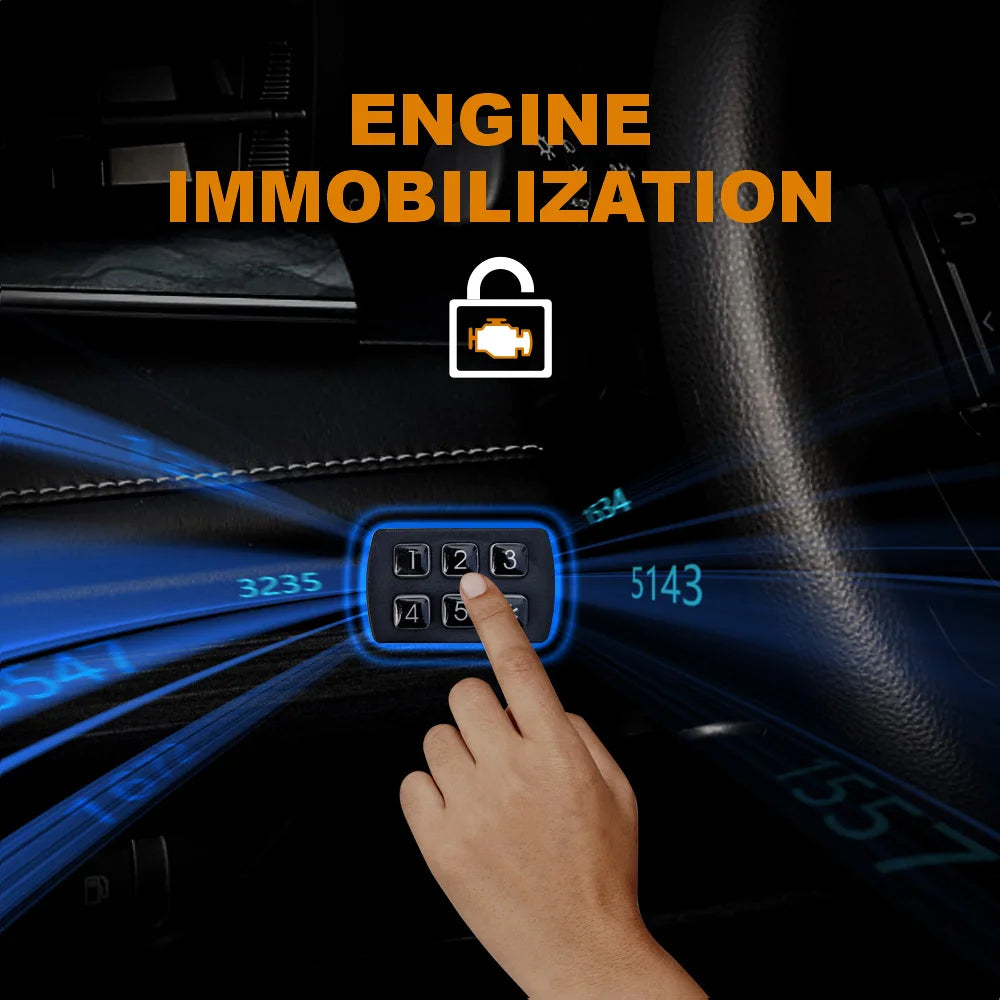 Fuel Pump Cut Off Car Engine Locker - Anti-Hijacking Function - Alarm System